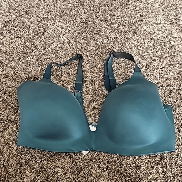 Womens Gorgeous green VS Bra. Sz 38DD,Lined Demi. Like NEW Condition - Picture 3 of 10